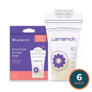 Lansinoh Breastmilk Storage Bags – 50 Count – 6 Pack