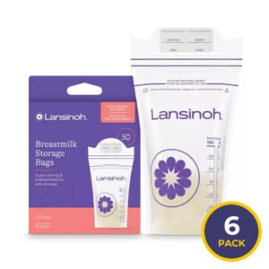 Lansinoh Breastmilk Storage Bags – 50 Count – 6 Pack