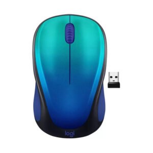 Logitech M317 Wireless Mouse, Blue Aurora
