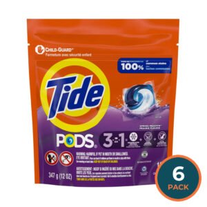 Tide PODS Laundry Detergent Pacs Spring Meadow – 16 Count – 6 Pack