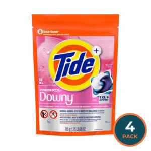 Tide Power PODS Laundry Detergent Pacs with Downy – 18 Count – 4 Pack