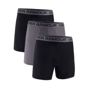 Under Armour Men's 3-Pack Boxer Brief, Size M - Black