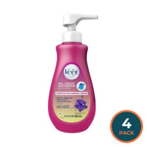 Veet Hair Removal Gel Cream Sensitive Skin – 13.5 oz – 4 Pack