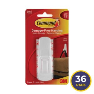 3M Command Large Hook, 1pk - 36 Pack