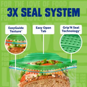 Ziploc Sandwich Bags, 50ct - 12 Pack
