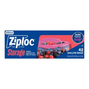 Ziploc Gallon Storage Bags, 42ct - 9 Pack