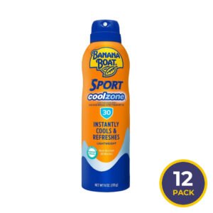 Banana Boat Sport CoolZone Sunscreen Spray SPF30 - 6oz - 12 Pack