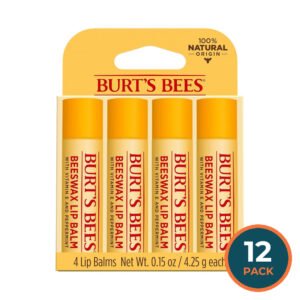 Burt’s Bees Lip Balm, 0.15oz - 4 Ct - 12 Pack