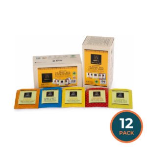 Ceylonzon - Collection Pack Cinnamon, Ginger, Earl Grey, Chai, English Breakfast - 25 Ct - 12 Pack