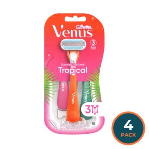 Gillette Venus Disposable Razors, Tropical - 3ct - 4 Pack
