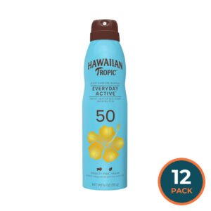 Hawaiian Tropic Island Sport Sunscreen Spray SPF50, 6oz - 12 Pack