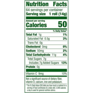 Fruit Roll-Ups Fruit Flavored Snacks Variety Pack Strawberry Blast Blue Razzberry 0.5 oz - 64 Pack