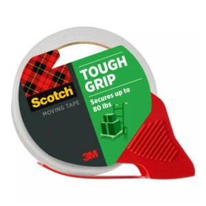 Scotch Tough Grip Moving Packing Tape with Dispenser, 1.88 in - 36 Pack