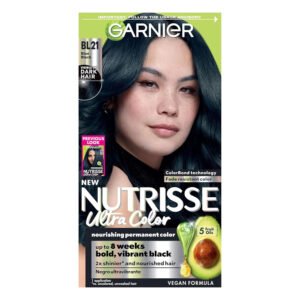 Garnier Nutrisse Ultra Color Permanent Hair Color Kit, #BL21 Ultimate Blue Black - 12 Pack