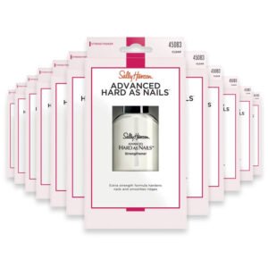Sally Hansen Advanced Hard As Nails Strengthening Top Coat Clear High-Shine - 0.45 oz-  48 Pack