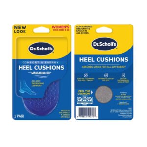 Dr. Scholl’s Comfort Heel Cushions with Massaging Gel for Women Size 6 to 10 1 Pair - 12 Pack