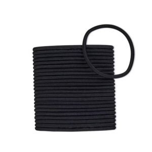 Scünci No Damage Heavy Duty Hair Ties Black 5mm - 24 Ct - 48 Pack
