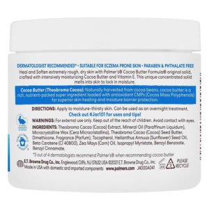 Palmer’s Cocoa Butter Formula Skin Cream Jar with Vitamin E, 3.5 oz - 12 Pack