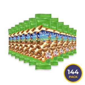 Blue Diamond Whole Natural Unsalted Almonds, 1.5 oz - 144 Pack