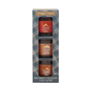 Candle Minis Gift Set Autumn Wreath Pumpkin Banana Scone Spiced Pumpkin 1.3 oz - 3 Ct