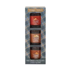 Candle Minis Gift Set Autumn Wreath Pumpkin Banana Scone Spiced Pumpkin 1.3 oz - 3 Ct