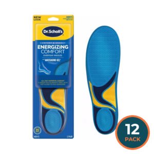 Dr. Scholl’s Energizing Comfort with Massaging Gel Insoles for Men Size 8 to 14 1 Pair - 12 Pack