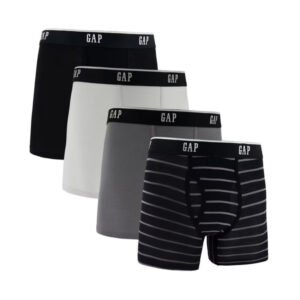 Gap Men's 4-Pack Ultra Soft Modal Boxer Brief, Size XL - Grey Pack