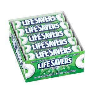 LIFE SAVERS Wint-O-Green Wintergreen Hard Candy Rolls, 0.84 oz - 20 Ct