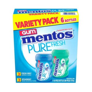 Mentos Pure Fresh Sugar-Free Gum, 50pc - 6pk