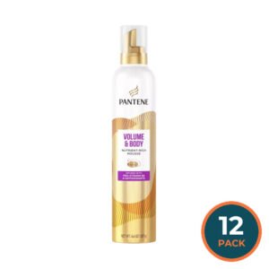 Pantene Volume & Body Nutrient-Rich Mousse Fine Volume - 6.6 oz - 12 Pack