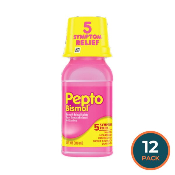 Pepto-Bismol Original Liquid Digestive Relief, 4 fl oz - 12 Pack