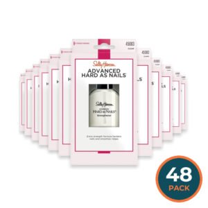 Sally Hansen Advanced Hard As Nails Strengthening Top Coat Clear High-Shine - 0.45 oz-  48 Pack