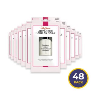 Sally Hansen Advanced Hard As Nails Strengthening Top Coat Clear High-Shine - 0.45 oz-  48 Pack