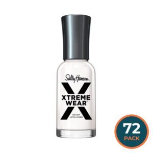 Sally Hansen Hard As Nails Xtreme Wear Nail Polish 21 White Semi Opaque Glossy - 72 Pack