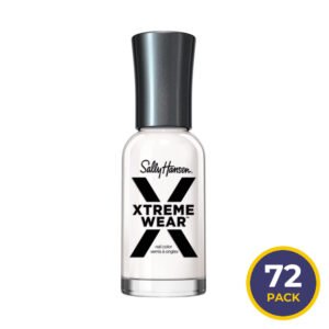 Sally Hansen Hard As Nails Xtreme Wear Nail Polish 21 White Semi Opaque Glossy - 72 Pack
