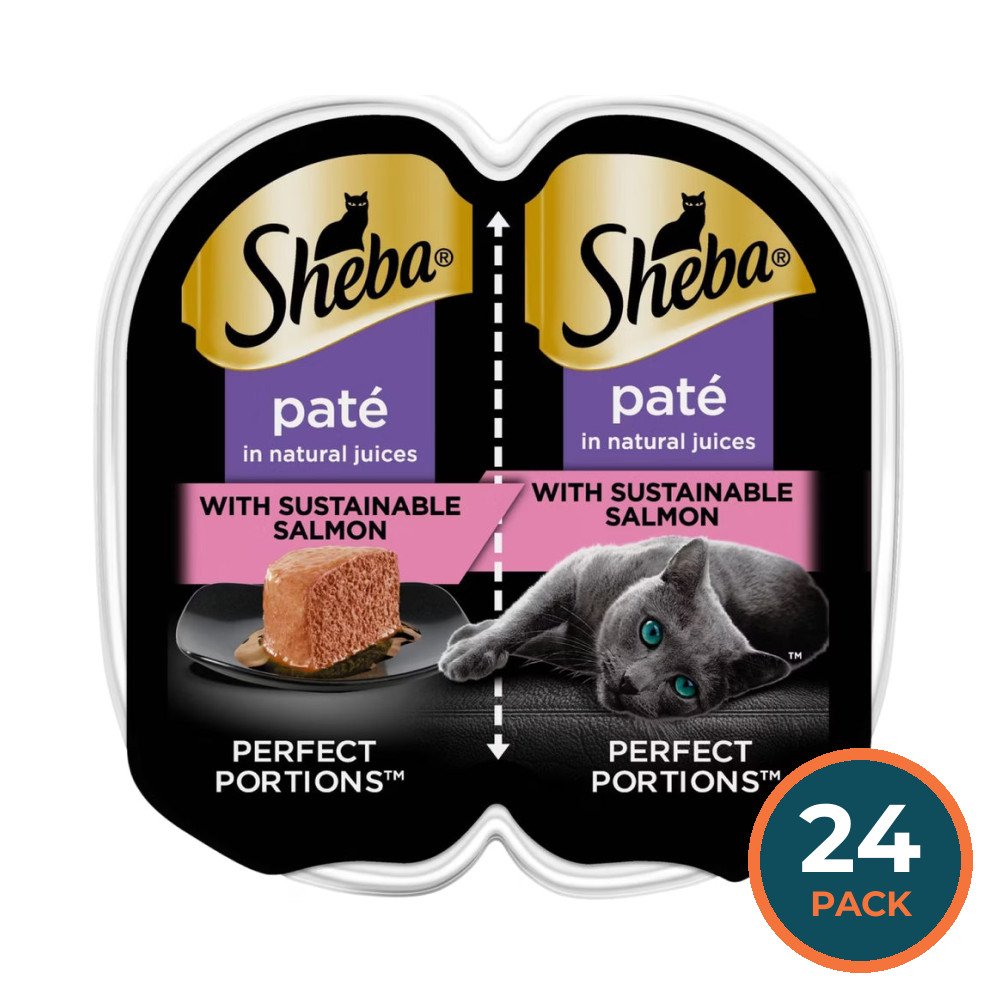 Sheba Perfect Portions Wet Cat Food Pate with Salmon 2.6 oz - 24 Pack