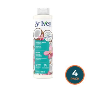 St. Ives Coconut Water & Orchid Body Wash - 22oz - 4 Pack