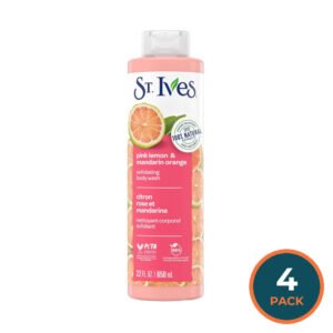 St. Ives Pink Lemon Body Wash - 22oz - 4 Pack