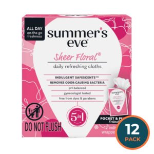 Summer’s Eve Sheer Floral Feminine Cleansing Cloths - 12 Ct - 12 Pack