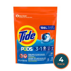 Tide PODS Laundry Detergent Pacs Original Scent - 31 Ct - 4 Pack
