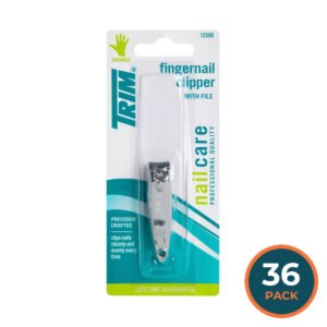 Trim Nail Clipper with File Fingernail Clippers - 1 Ct - 36 Pack