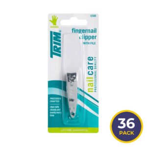 Trim Nail Clipper with File Fingernail Clippers - 1 Ct - 36 Pack