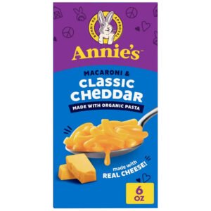 Annie's Classic Cheddar Macaroni and Cheese, 6 oz - 12 Pack