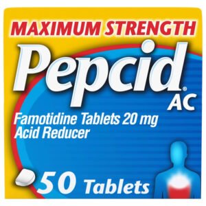 Pepcid Maximum Strength Tablets, 50 Ct - 24 Pack
