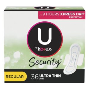 U by Kotex Ultra Thin Regular Pads - 36 Ct - 6 Pack