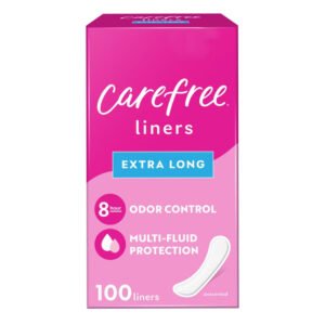 Carefree Acti-Fresh Extra Long Panty Liners - 100 Ct - 3 Pack