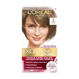 L'Oréal Paris Excellence Crème 6 Light Brown Permanent Hair Color Kit - 12 Pack