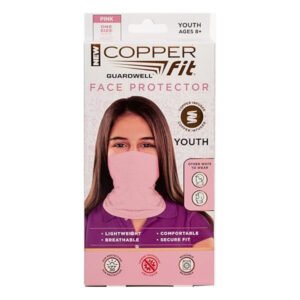 Guardwell Pink Pro Youth Washable Face Cover Scarf - 12 Pack