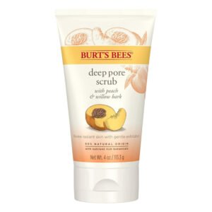 Burt's Bees Pore Scrub Peach & Willow Bark, 4 oz - 18 Pack