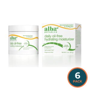 Alba Botanica Aloe & Green Tea Facial Moisturizer 3 oz - 6 Pack